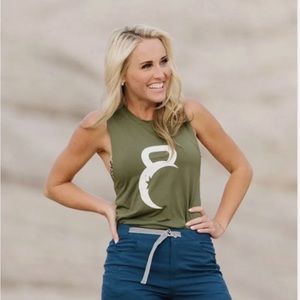 Zyia Active Olive Kettle Moon‎ Tank Top Size XXXL NWT